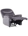 Velvet Recliner Chair Grey ESLOV_779791
