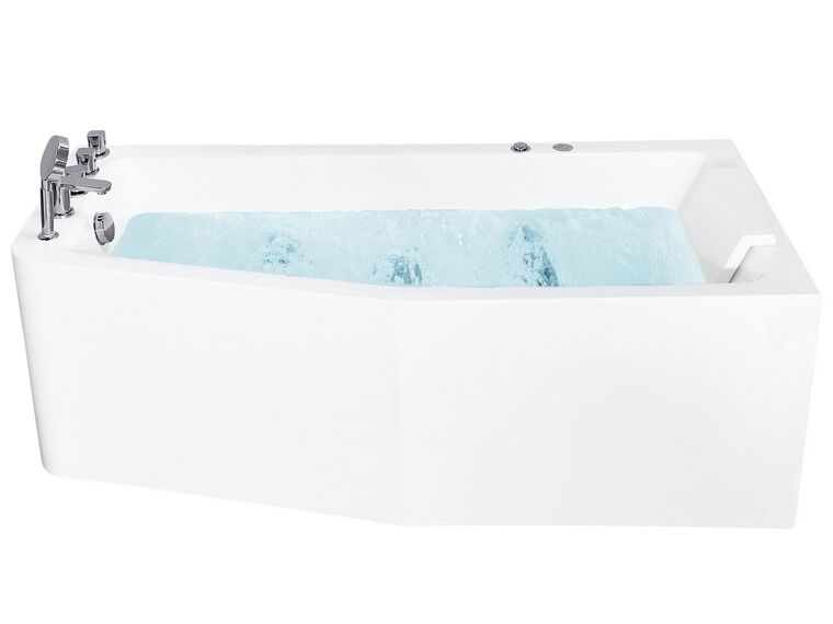 Left Hand Whirlpool Corner Bath 1700 x 800 mm White TALITA_871022