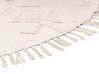 Okrúhly bavlnený koberec ⌀ 140 cm béžový HARRAN_840592