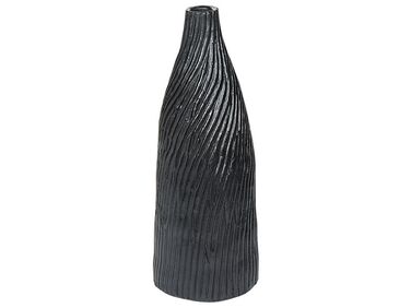 Terracotta Decorative Vase 50 cm Black FLORENTIA