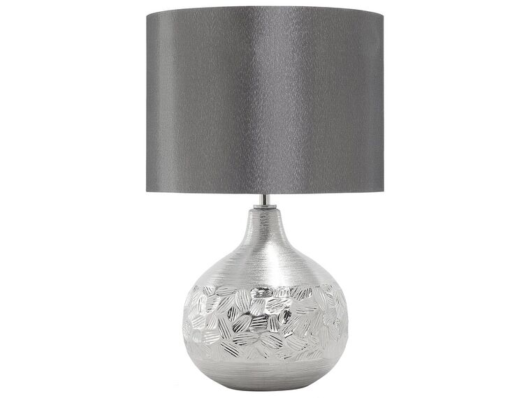 Tafellamp porselein zilver YAKIMA_543656
