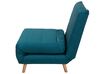 Fabric Single Sofa Bed Blue SETTEN_699446