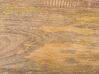 Mesa de apoio em madeira clara de mango e dourada WAIHI_854376