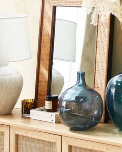 Kukkamaljakko lasi sininen 31 cm CHAPPATHI Kukkamaljakko lasi sininen 31 cm CHAPPATHI