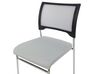 Conjunto de 4 cadeiras de conferência em plástico cinzento SEDALIA_902595