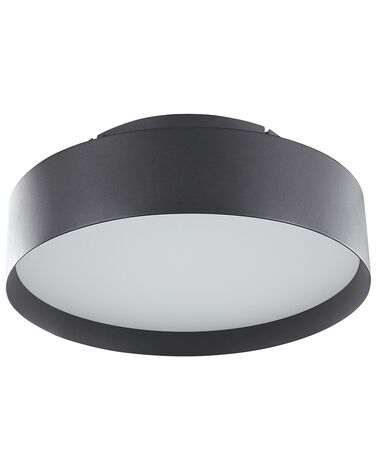 Kovové stropné LED svietidlo čierne MOEI