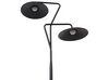 2 Light Metal LED Floor Lamp Black GALETTI_900125