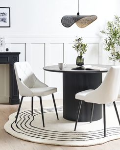 Tuoli keinonahka valkoinen 2 kpl VALERIE Tuoli keinonahka valkoinen 2 kpl VALERIE