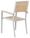 Conjunto de 4 sillas de jardín beige PRATO_884202