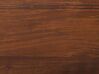 Lit double en bois foncé 160 x 200 cm MIALET_748150