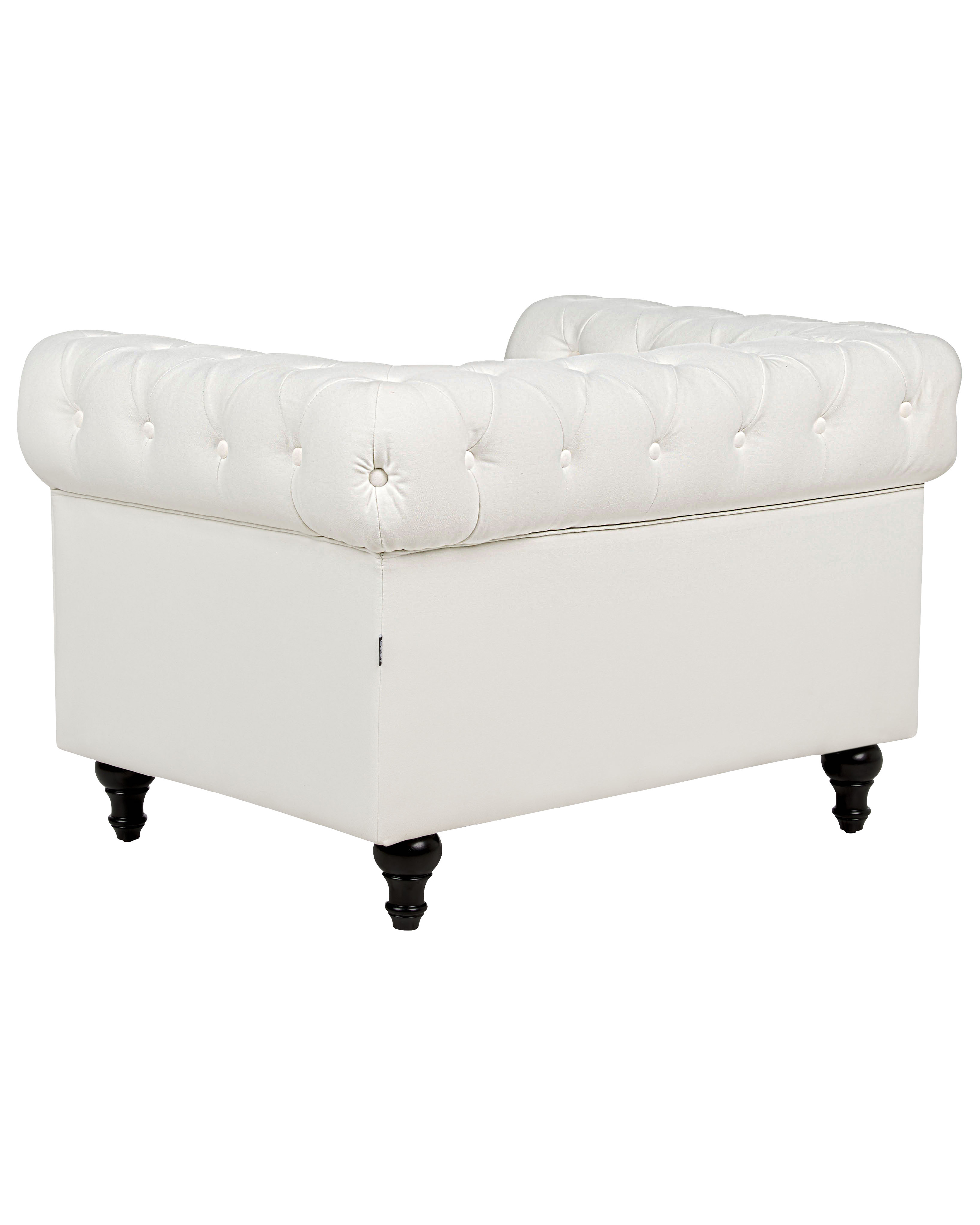 Fabric Armchair Off-White CHESTERFIELD_912066