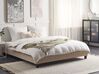 Fabric EU Super King Size Bed Beige ROANNE_724133