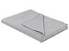 Preget sengeteppe med to grå puter 160 x 220 cm ALAMUT_821745