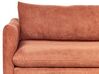Conjunto de sofás 5 lugares com repousa-pés em tecido castanho dourado VINTERBRO_907089