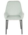 Spisebordsstole mintgrøn fløjl sæt af 2 LOVERNA_780041