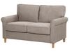 2 Seater Fabric Sofa Light Brown RONNEBY_901447