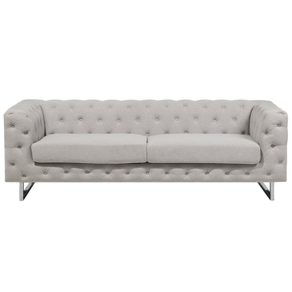Sofa 3-osobowa beżowa VISSLAND