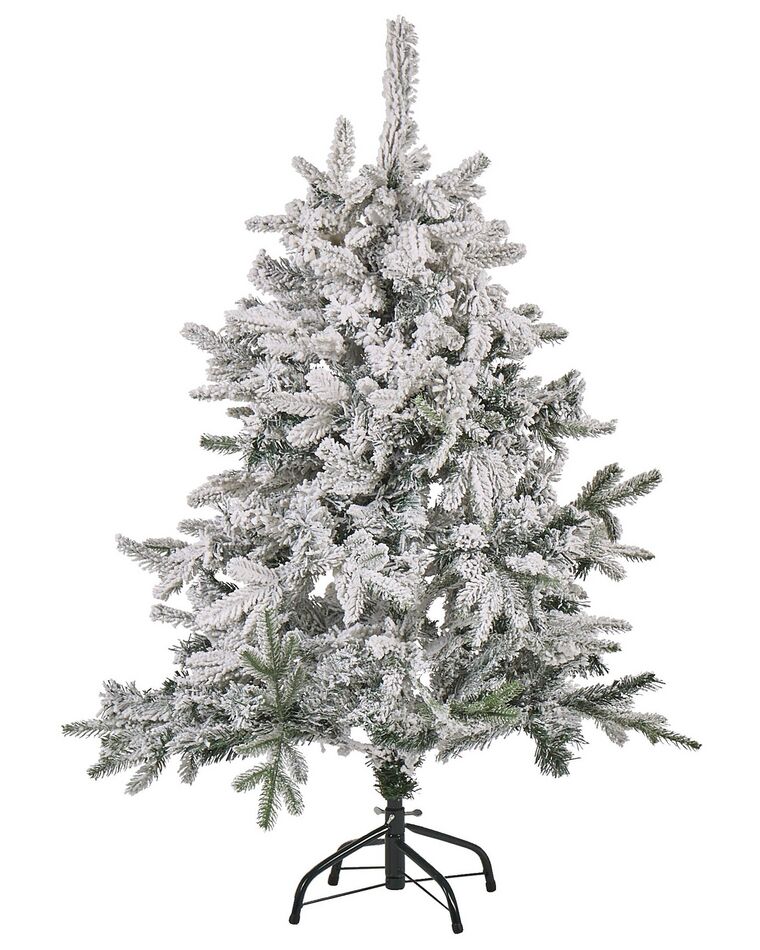 Künstlicher Weihnachtsbaum schneebedeckt 120 cm weiß TOMICHI_813103