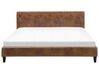 EU Super King Size Bed Frame Cover Brown for Bed FITOU _752879