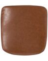Faux Leather Dining Chair Golden Brown YORKVILLE_693231