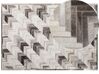 Teppich Kuhfell grau-beige 160 x 230 cm Patchwork Kurzflor ARSUZ_751724