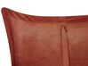 Set of 2 Corduroy Cushions 43 x 43 cm Golden Brown ZINNIA_855222