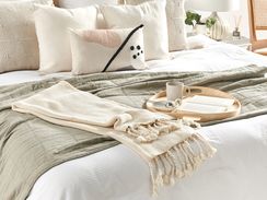 Huopa puuvilla beige 125 x 150 cm NAZILLI