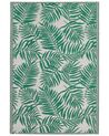 Tapis extérieur vert émeraude au motif feuilles de palmier 120 x 180 cm KOTA_862662