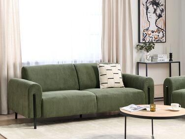 3-seters sofa kordfløyel Grønn ASKIM