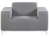 5 Seater Garden Sofa Set Grey with White ROVIGO_784932