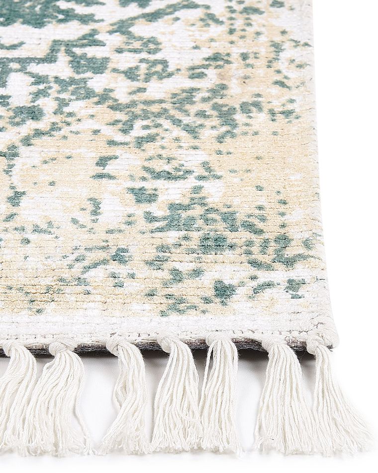 Vintage Area Rug 160 x 230 cm Beige and Green BOYALI Beliani.co.uk
