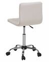 Fabric Armless Desk Chair Beige ORLANDO_711326