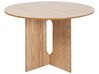 Eettafel hout lichtbruin ⌀ 120 cm CORAIL_899245