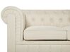 3 Seater Fabric Sofa Beige CHESTERFIELD _716931