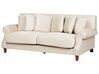 2 Seater Velvet Sofa Off-White EIKE_733435