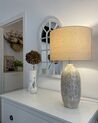 Lámpara de mesa de cerámica beige SALZA_790823