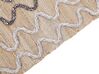 Teppich Jute beige 80 x 150 cm geometrisches Muster Kurzflor SOGUT_852349
