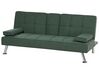 Háromszemélyes zöld kárpitozott kanapéágy RONNE_898205