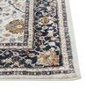 Teppich beige / blau orientalisches Muster 160 x 230 cm Kurzflor ARATES_854425
