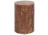 Mesa auxiliar de madera de teca oscura ⌀ 30 cm DAWSON_735982