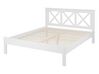 Wooden EU Double Size Bed White TANNAY_734421