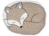 Coussin renard endormi gris 50 x 40 cm DHANBAD_790667