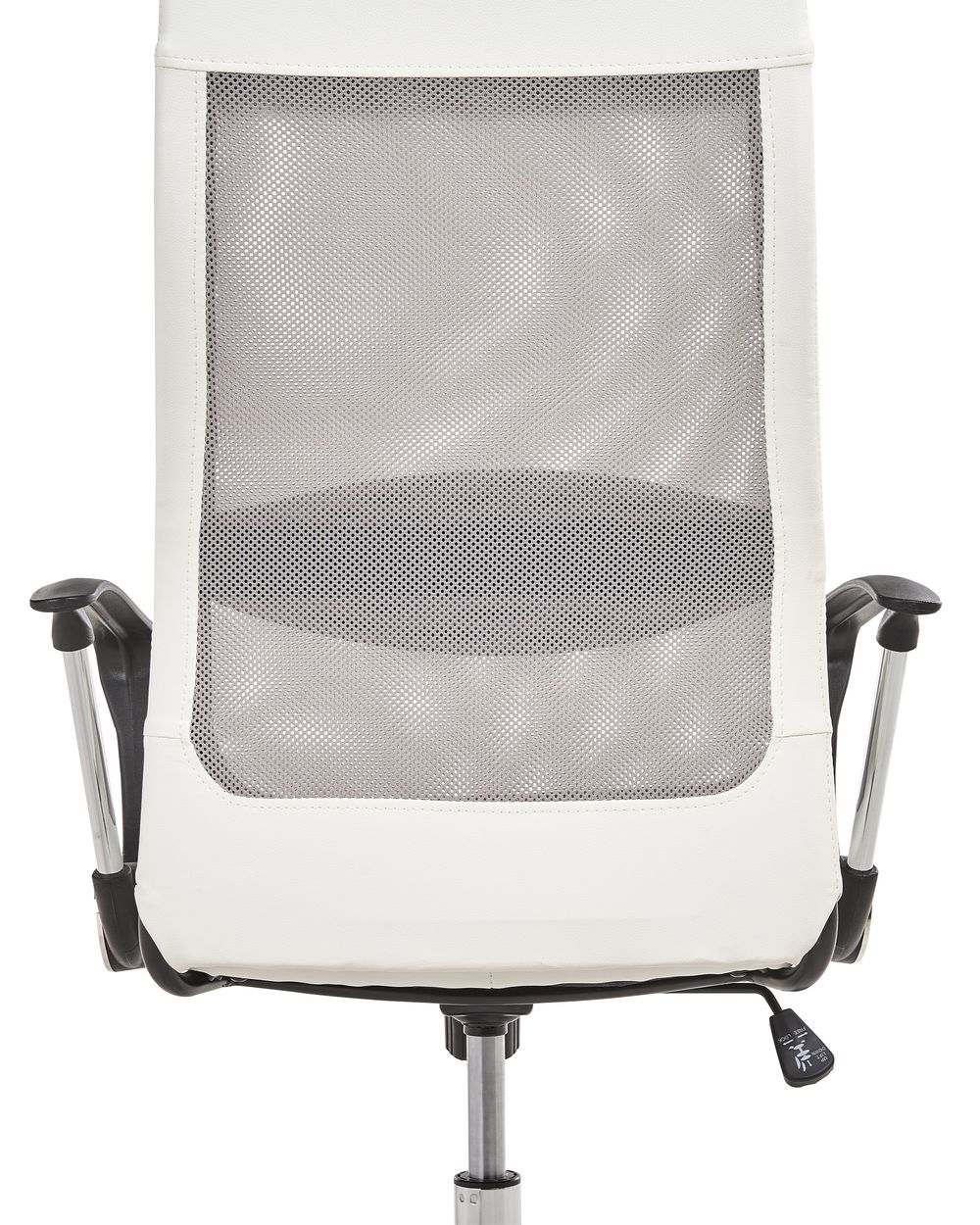 Faux Leather Office Chair White with Grey PIONEER Beliani.co.uk