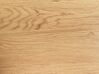 Okrúhly jedálenský stôl ⌀ 100 cm svetlé drevo/čierna BJORKA_886401