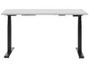 Electric Adjustable Standing Desk 130 x 72 cm Grey and Black DESTIN II_786818