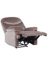 Velvet Recliner Chair Taupe ESLOV_779803