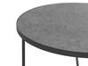 Set of 3 Coffee Tables Concrete Effect with Black MELODY_822532