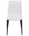 Set of 2 Dining Chairs Faux Leather Cream MONTANA_692850