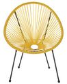 Krzesło z technorattanu żółte ACAPULCO II_795171