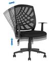 Krzesło biurowe regulowane czarne BONNY II_834333